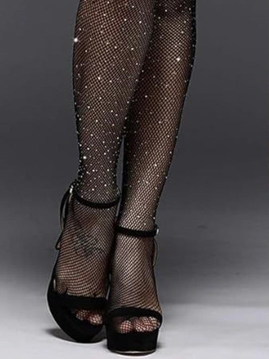 Crystal Rhinestone Sparkle Stockings Pantyhose