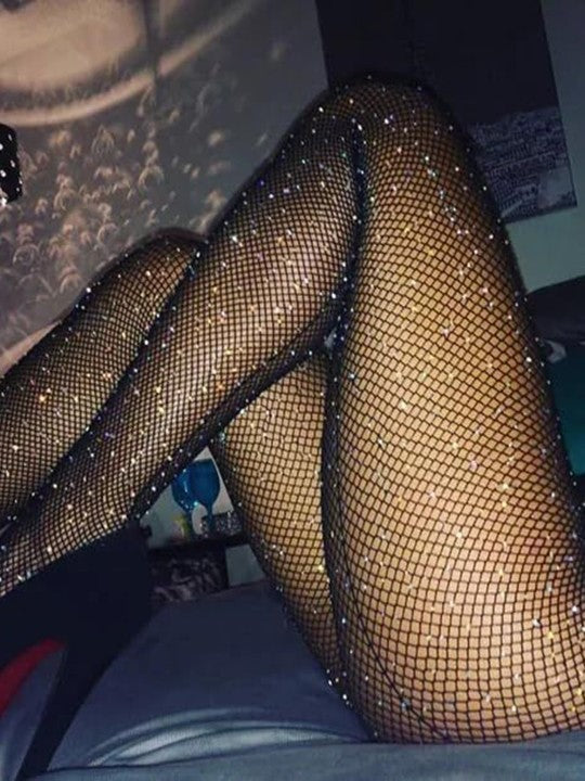 Crystal Rhinestone Sparkle Stockings Pantyhose