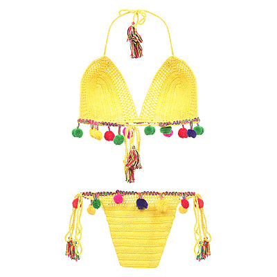 Sunshine Crochet Tassel Lingerie Set