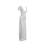 Moonlight Lace Sheer Maxi Night Gown