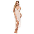 Champagne Glow Sheer Slip Night Gown