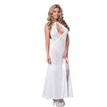 Ivory Elegance Halter Lace Night Gown