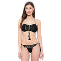Noir Crochet Tassel Lingerie Set