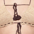 Sandstone Crochet Tassel Lingerie Set